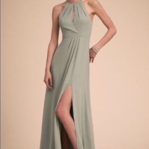 BHLDN A-Line Bridesmaid Dress Size M, Morning Mist